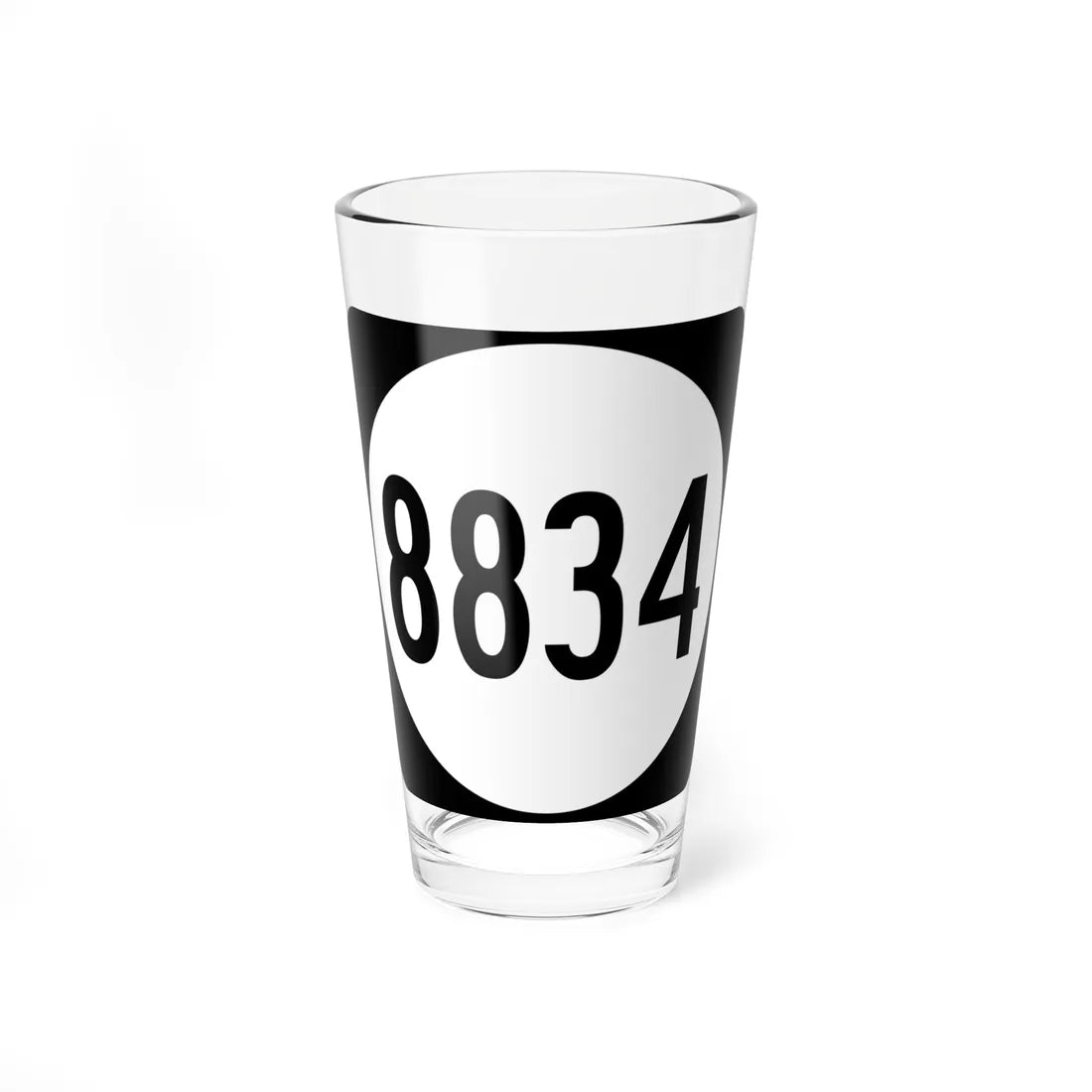 PR tertiary 8834 (Puerto Rico) (Road Sign) Pint Glass 16oz 16oz - Go Mug Yourself