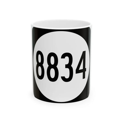 PR tertiary 8834 (Puerto Rico) (Road Sign) White Coffee Mug 11oz - Go Mug Yourself