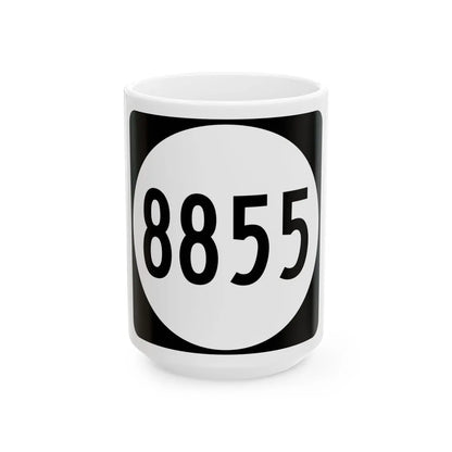 PR tertiary 8855 (Puerto Rico) (Road Sign) White Coffee Mug 15oz - Go Mug Yourself