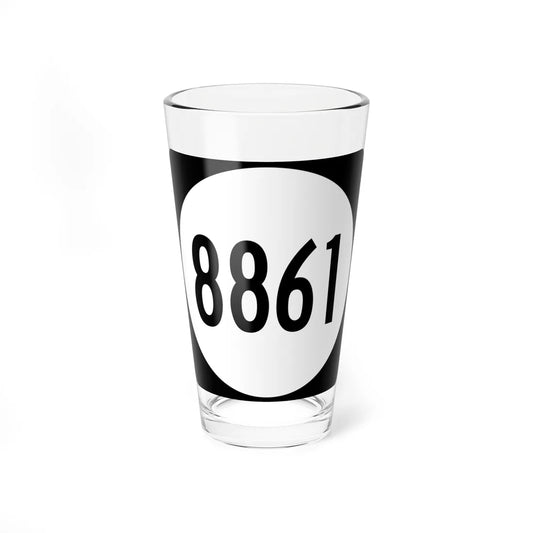 PR tertiary 8861 (Puerto Rico) (Road Sign) Pint Glass 16oz 16oz - Go Mug Yourself