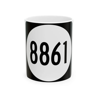 PR tertiary 8861 (Puerto Rico) (Road Sign) White Coffee Mug 11oz - Go Mug Yourself