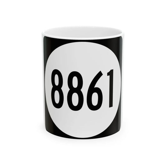 PR tertiary 8861 (Puerto Rico) (Road Sign) White Coffee Mug 11oz - Go Mug Yourself