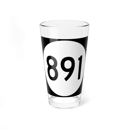 PR tertiary 891 (Puerto Rico) (Road Sign) Pint Glass 16oz 16oz - Go Mug Yourself