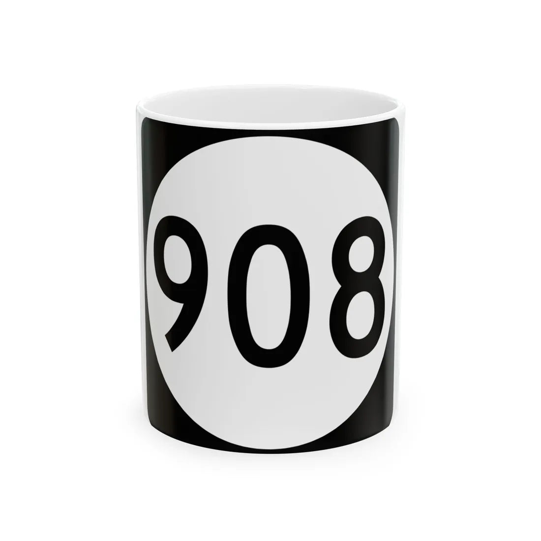 PR tertiary 908 (Puerto Rico) (Road Sign) White Coffee Mug 11oz - Go Mug Yourself