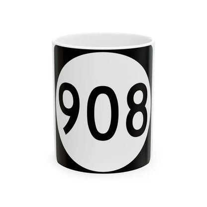 PR tertiary 908 (Puerto Rico) (Road Sign) White Coffee Mug 11oz - Go Mug Yourself