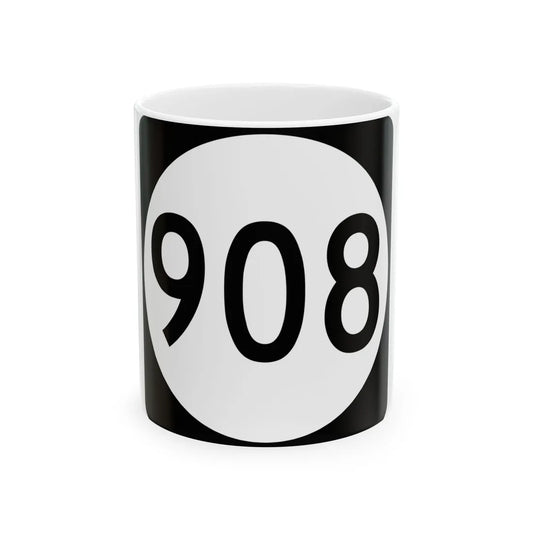 PR tertiary 908 (Puerto Rico) (Road Sign) White Coffee Mug 11oz - Go Mug Yourself