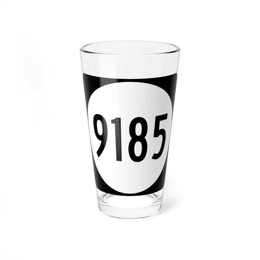PR tertiary 9185 (Puerto Rico) (Road Sign) Pint Glass 16oz 16oz - Go Mug Yourself