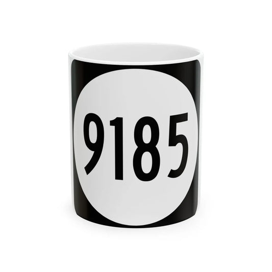 PR tertiary 9185 (Puerto Rico) (Road Sign) White Coffee Mug 11oz - Go Mug Yourself