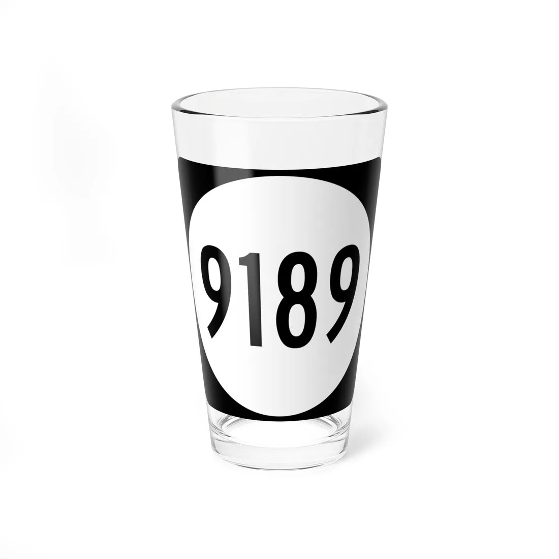 PR tertiary 9189 (Puerto Rico) (Road Sign) Pint Glass 16oz 16oz - Go Mug Yourself