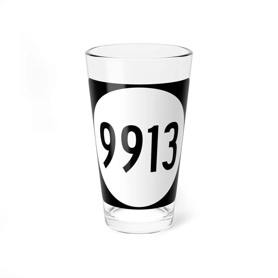 PR tertiary 9913 (Puerto Rico) (Road Sign) Pint Glass 16oz 16oz - Go Mug Yourself