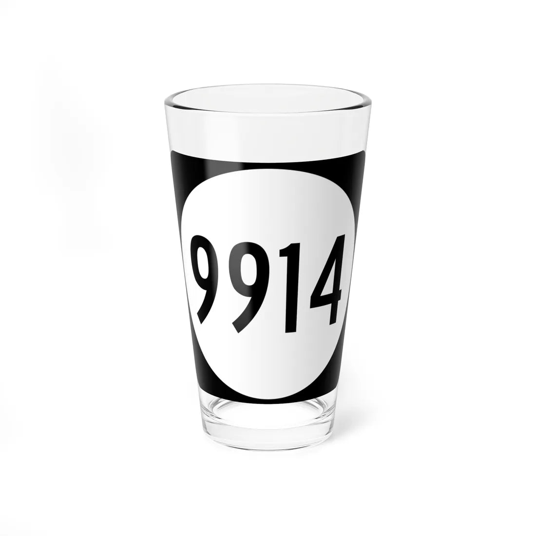 PR tertiary 9914 (Puerto Rico) (Road Sign) Pint Glass 16oz 16oz - Go Mug Yourself