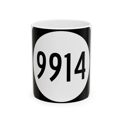 PR tertiary 9914 (Puerto Rico) (Road Sign) White Coffee Mug 11oz - Go Mug Yourself