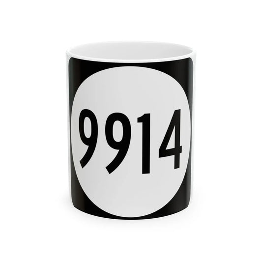 PR tertiary 9914 (Puerto Rico) (Road Sign) White Coffee Mug 11oz - Go Mug Yourself