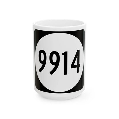PR tertiary 9914 (Puerto Rico) (Road Sign) White Coffee Mug 15oz - Go Mug Yourself