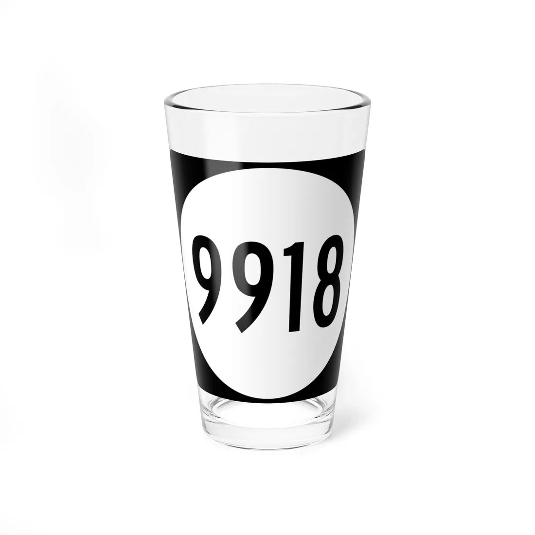 PR tertiary 9918 (Puerto Rico) (Road Sign) Pint Glass 16oz 16oz - Go Mug Yourself
