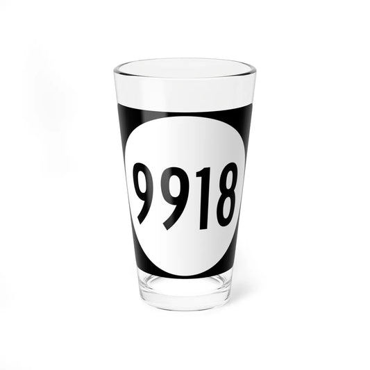 PR tertiary 9918 (Puerto Rico) (Road Sign) Pint Glass 16oz 16oz - Go Mug Yourself