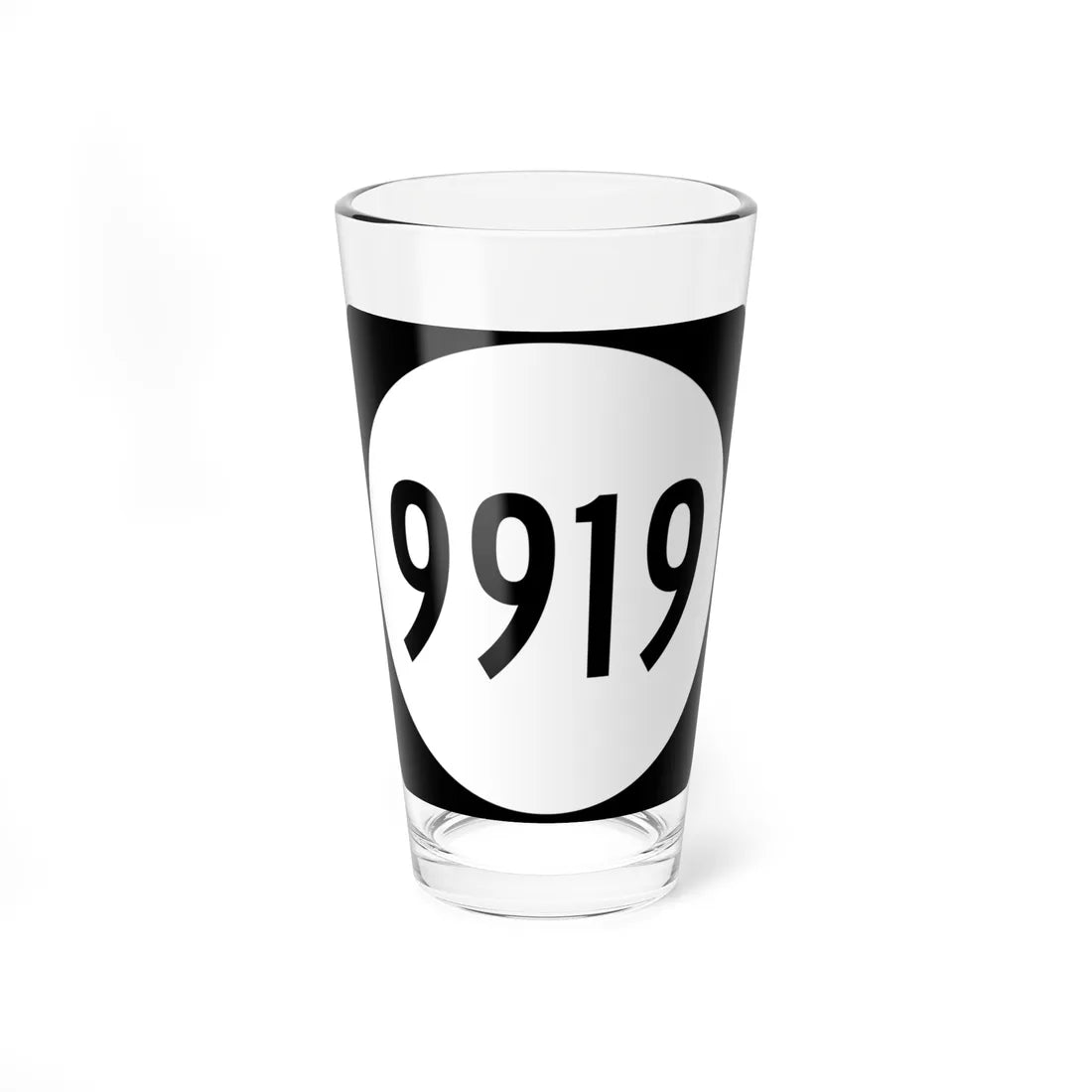 PR tertiary 9919 (Puerto Rico) (Road Sign) Pint Glass 16oz 16oz - Go Mug Yourself
