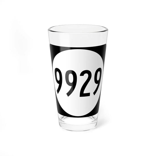 PR tertiary 9929 (Puerto Rico) (Road Sign) Pint Glass 16oz 16oz - Go Mug Yourself