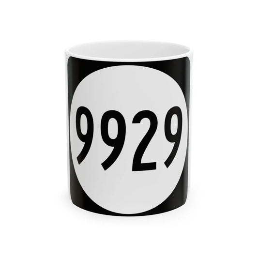 PR tertiary 9929 (Puerto Rico) (Road Sign) White Coffee Mug 11oz - Go Mug Yourself