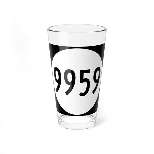 PR tertiary 9959 (Puerto Rico) (Road Sign) Pint Glass 16oz 16oz - Go Mug Yourself