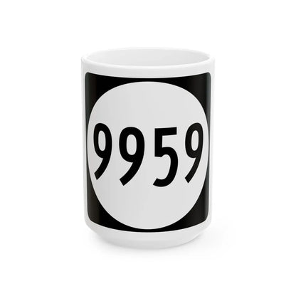 PR tertiary 9959 (Puerto Rico) (Road Sign) White Coffee Mug 15oz - Go Mug Yourself