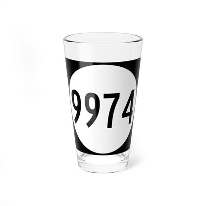 PR tertiary 9974 (Puerto Rico) (Road Sign) Pint Glass 16oz 16oz - Go Mug Yourself