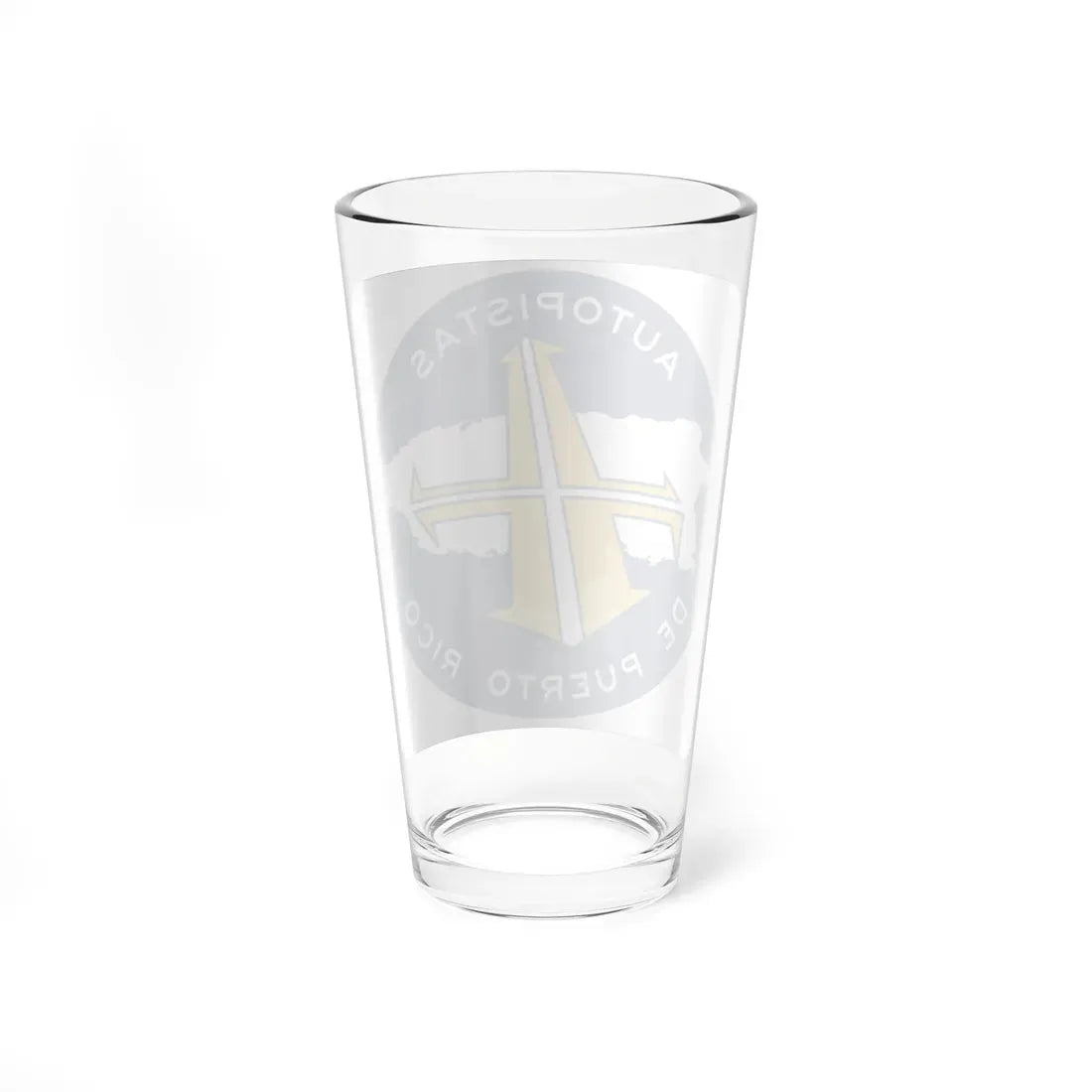 PR toll roads (Puerto Rico) (Road Sign) Pint Glass 16oz - Go Mug Yourself