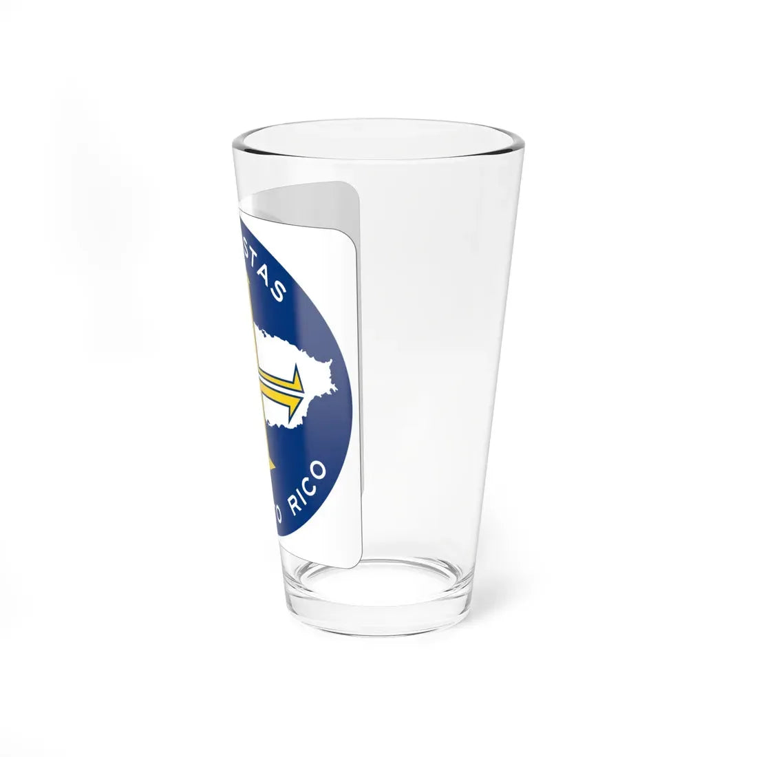 PR toll roads (Puerto Rico) (Road Sign) Pint Glass 16oz - Go Mug Yourself