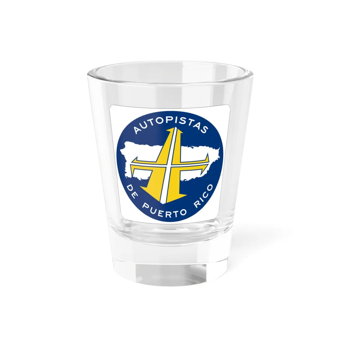 PR toll roads (Puerto Rico) (Road Sign) Shot Glass 1.5oz 1.5oz - Go Mug Yourself