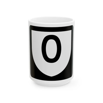 PR urban primary 0 (Puerto Rico) (Road Sign) White Coffee Mug 15oz - Go Mug Yourself