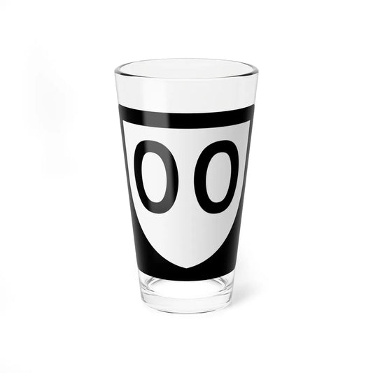 PR urban primary 00 (Puerto Rico) (Road Sign) Pint Glass 16oz 16oz - Go Mug Yourself