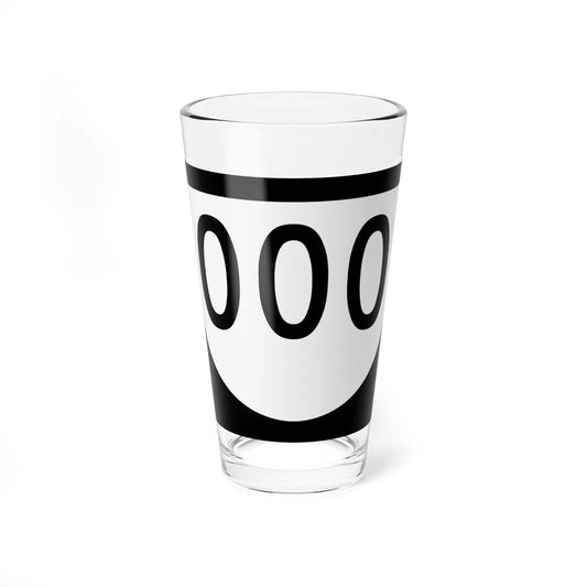 PR urban primary 000 (Puerto Rico) (Road Sign) Pint Glass 16oz 16oz - Go Mug Yourself