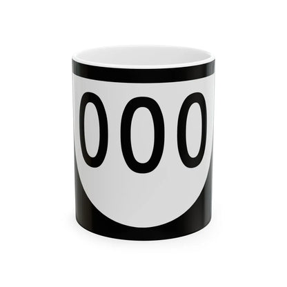 PR urban primary 000 (Puerto Rico) (Road Sign) White Coffee Mug 11oz - Go Mug Yourself