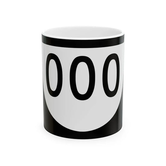 PR urban primary 000 (Puerto Rico) (Road Sign) White Coffee Mug 11oz - Go Mug Yourself