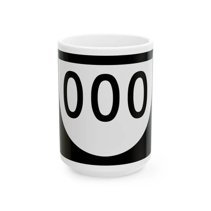 PR urban primary 000 (Puerto Rico) (Road Sign) White Coffee Mug 15oz - Go Mug Yourself