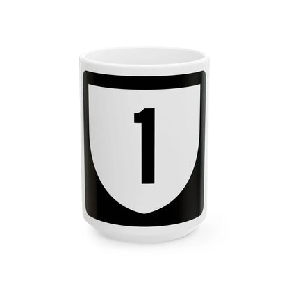 PR urban primary 1 (Puerto Rico) (Road Sign) White Coffee Mug 15oz - Go Mug Yourself