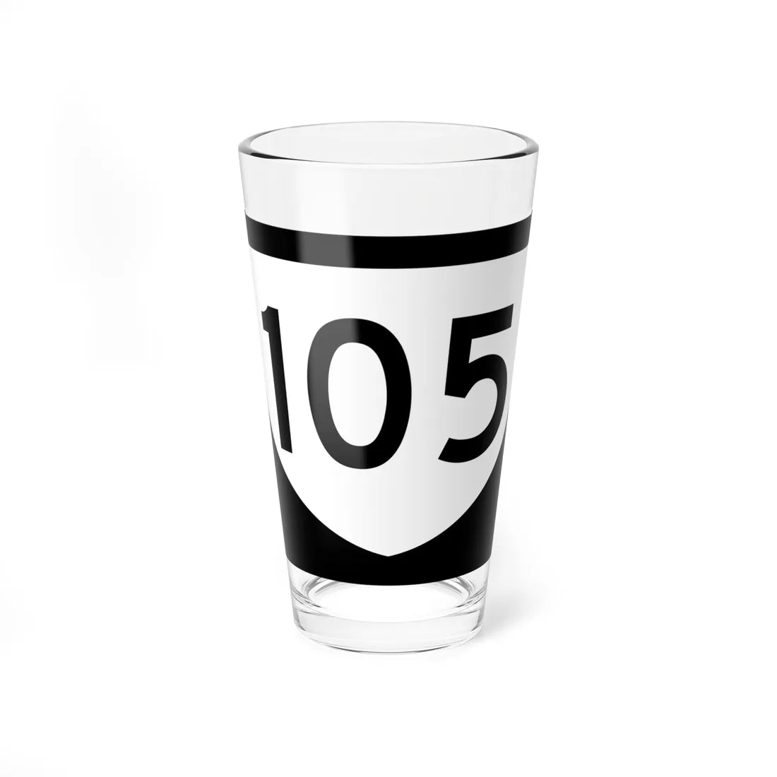 PR urban primary 105 (Puerto Rico) (Road Sign) Pint Glass 16oz 16oz - Go Mug Yourself