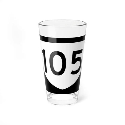 PR urban primary 105 (Puerto Rico) (Road Sign) Pint Glass 16oz 16oz - Go Mug Yourself