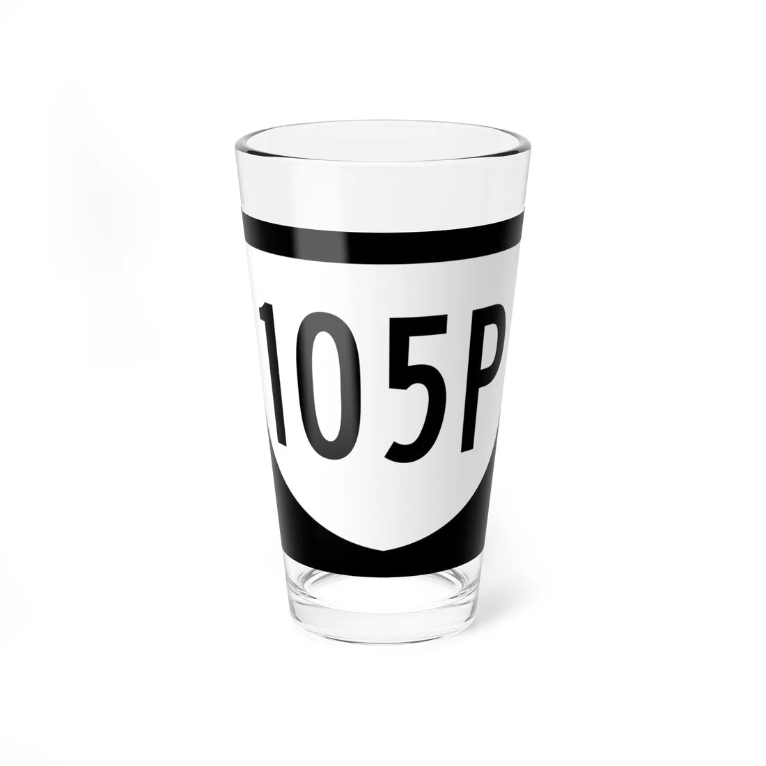 PR urban primary 105P (Puerto Rico) (Road Sign) Pint Glass 16oz - Go Mug Yourself