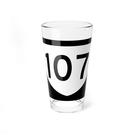 PR urban primary 107 (Puerto Rico) (Road Sign) Pint Glass 16oz 16oz - Go Mug Yourself