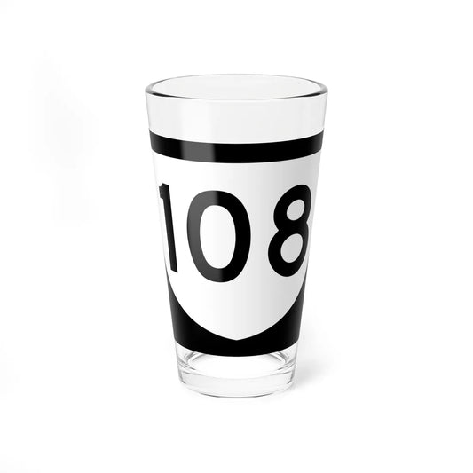 PR urban primary 108 (Puerto Rico) (Road Sign) Pint Glass 16oz 16oz - Go Mug Yourself