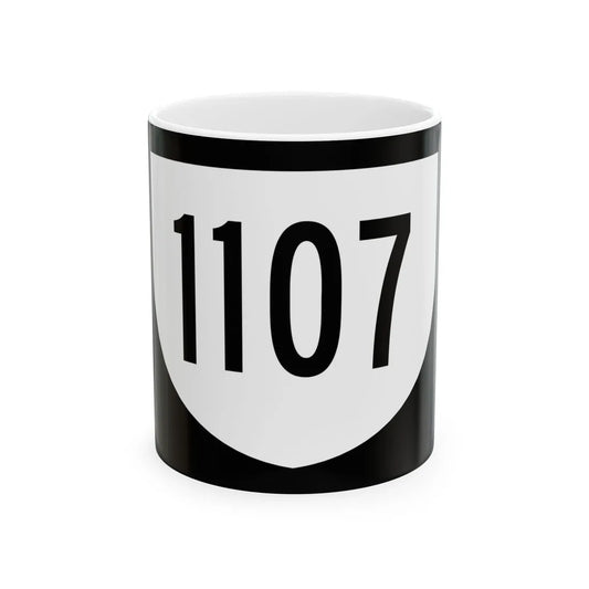 PR urban primary 1107 (Puerto Rico) (Road Sign) White Coffee Mug 11oz - Go Mug Yourself
