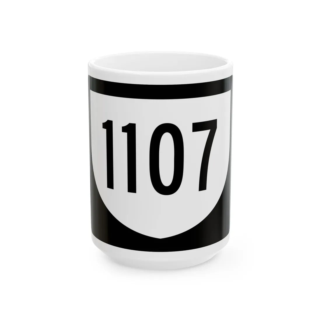 PR urban primary 1107 (Puerto Rico) (Road Sign) White Coffee Mug 15oz - Go Mug Yourself