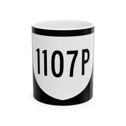 PR urban primary 1107P (Puerto Rico) (Road Sign) White Coffee Mug 11oz - Go Mug Yourself