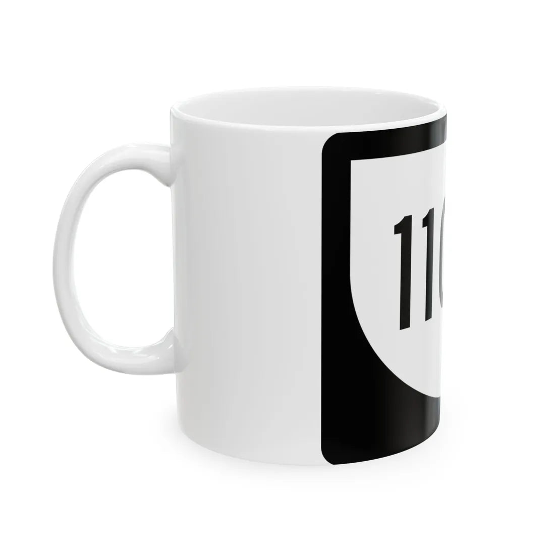 PR urban primary 1107P (Puerto Rico) (Road Sign) White Coffee Mug - Go Mug Yourself