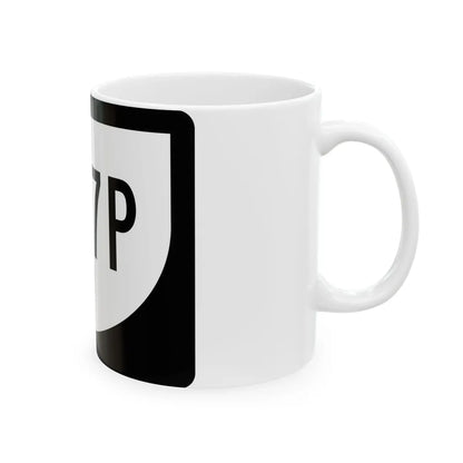 PR urban primary 1107P (Puerto Rico) (Road Sign) White Coffee Mug - Go Mug Yourself