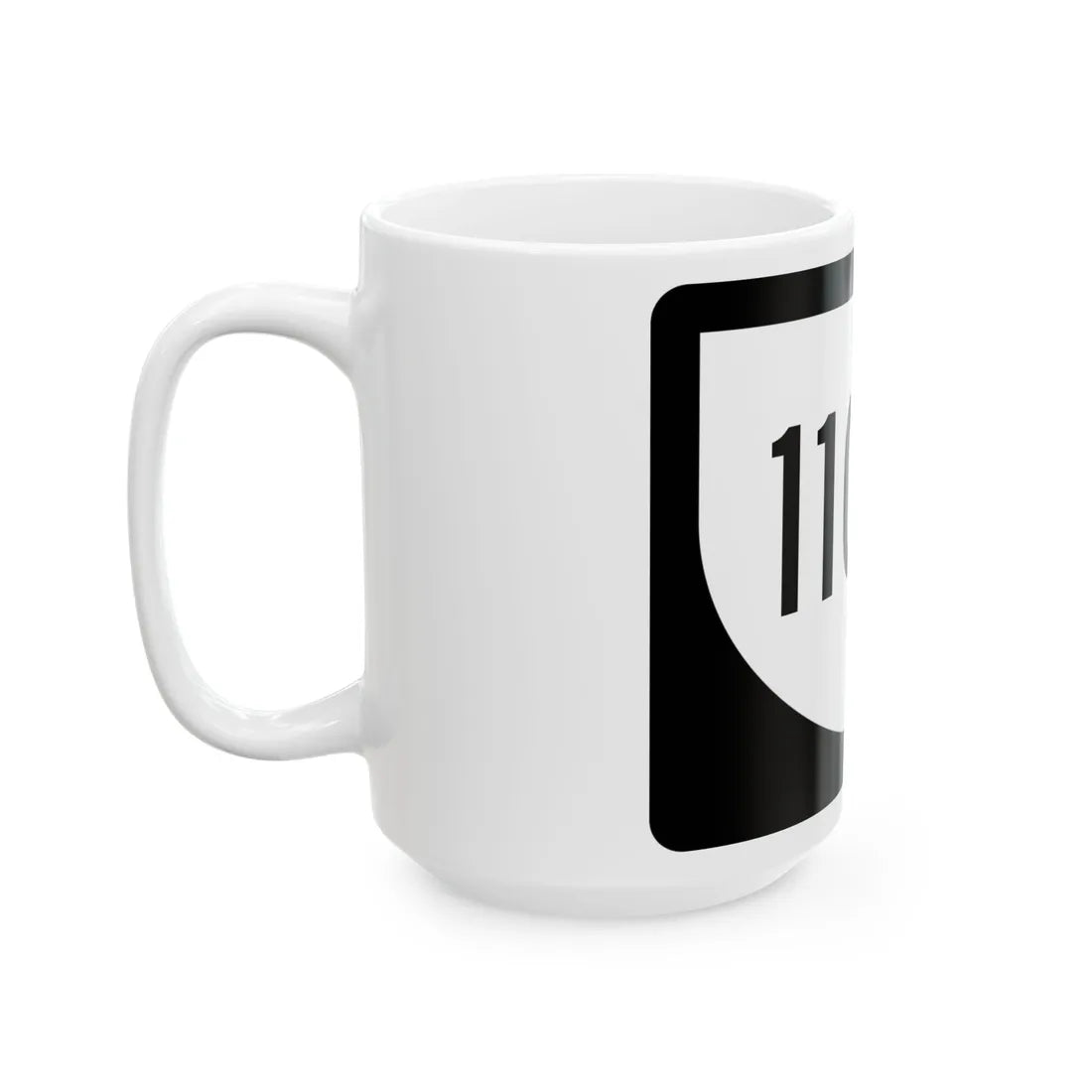 PR urban primary 1107P (Puerto Rico) (Road Sign) White Coffee Mug - Go Mug Yourself