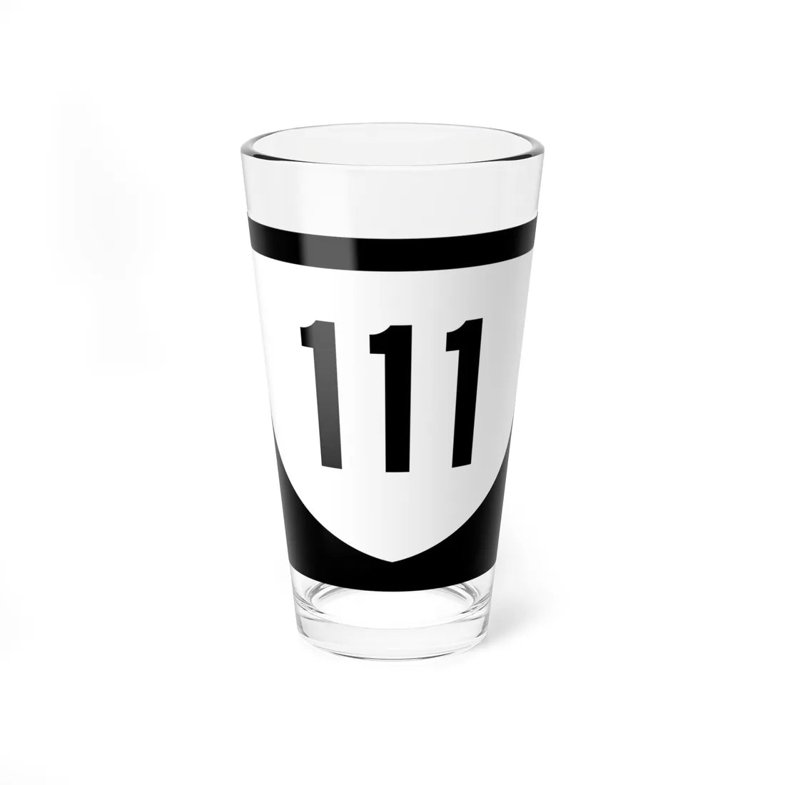 PR urban primary 111 (Puerto Rico) (Road Sign) Pint Glass 16oz 16oz - Go Mug Yourself