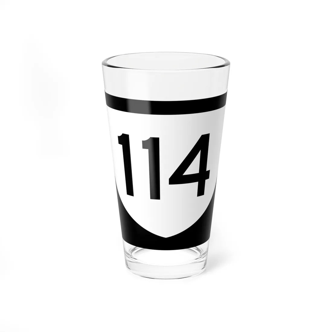 PR urban primary 114 (Puerto Rico) (Road Sign) Pint Glass 16oz 16oz - Go Mug Yourself