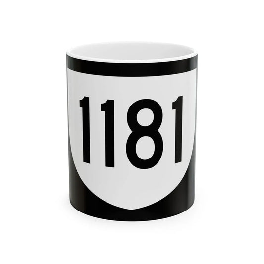 PR urban primary 1181 (Puerto Rico) (Road Sign) White Coffee Mug 11oz - Go Mug Yourself